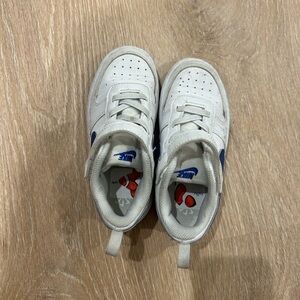 Nike Court Borough Low Recraft Toddler Shoes 10 blue and white
